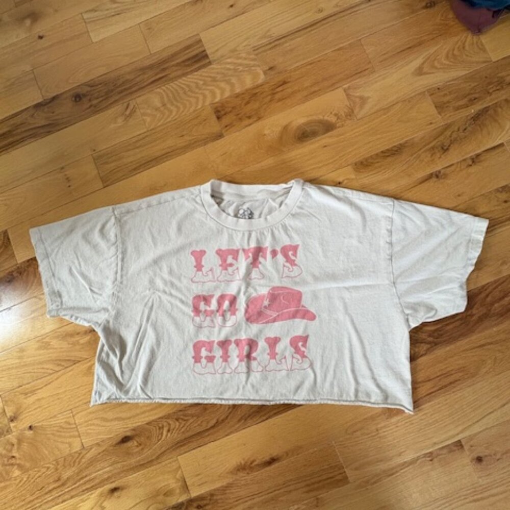 Let's Go Girls Cropped Chaster Tee